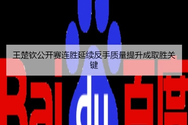 王楚钦公开赛连胜延续反手质量提升成取胜关键